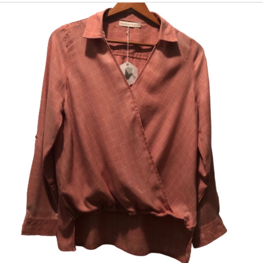 Anthropologie NWT Paper & Crane distressed plaid.